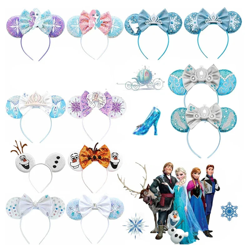 Frozen Haaraccessoires – Elsa en Anna Mickey Mouse Oren Haarbanden voor Meisjes