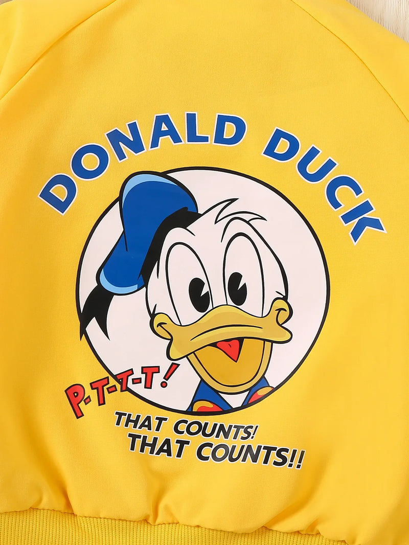 Babyjas met Donald Duck Print – Perfecte Windbreaker voor Lente en Herfst