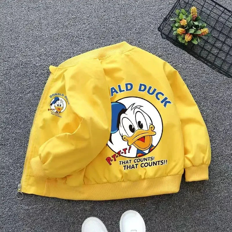 Babyjas met Donald Duck Print – Perfecte Windbreaker voor Lente en Herfst
