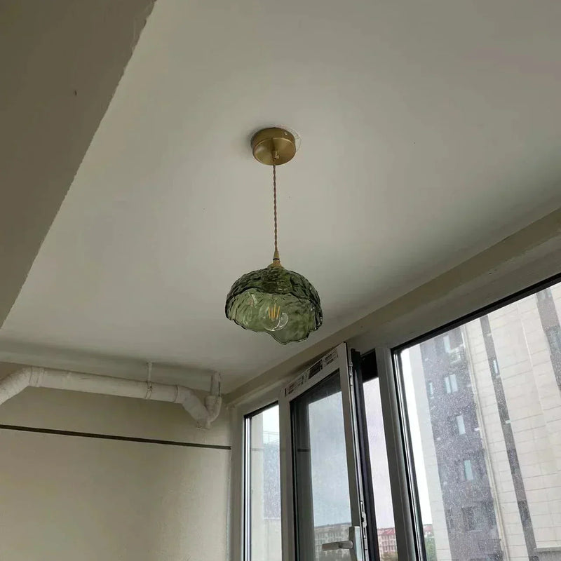 Elegante Glazen Hanglamp – Moderne Messing & Glazen Hanglamp
