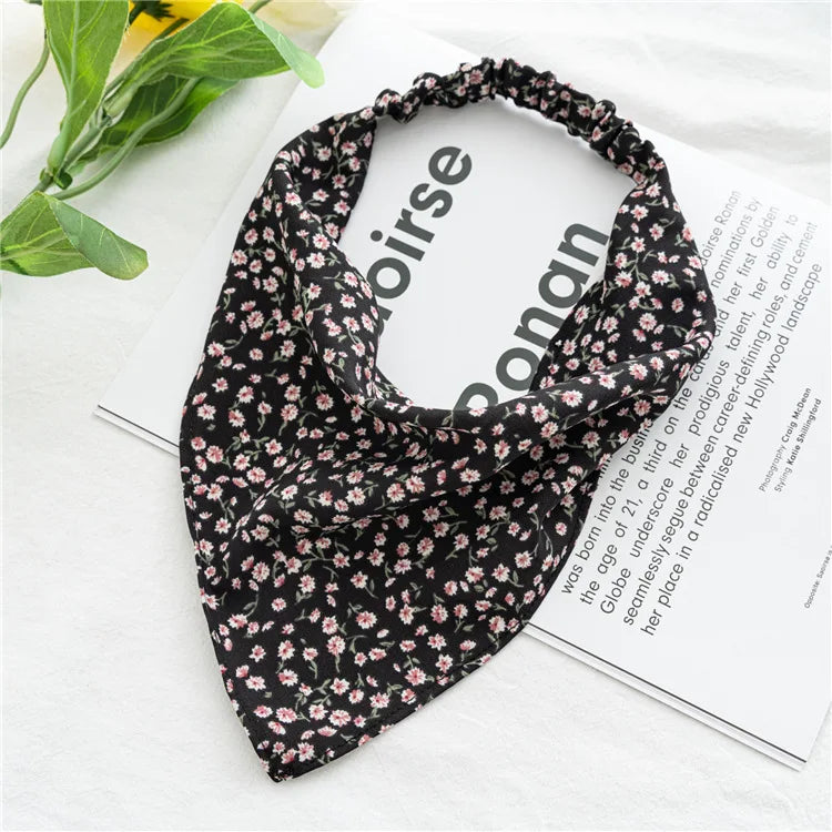 2022 Zomer Vintage Bloemen Bandana – Stijlvolle Haaraccessoires voor Vrouwen en Meisjes