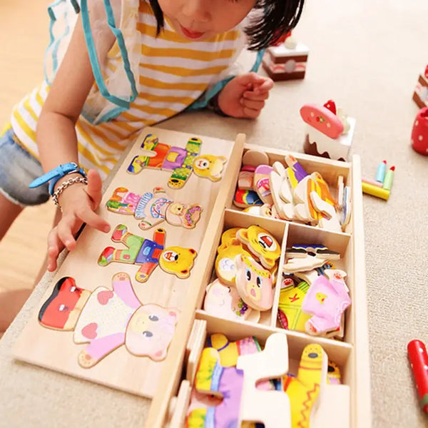 Educatieve dieren puzzelset – Voor creatief en leerzaam aankleden