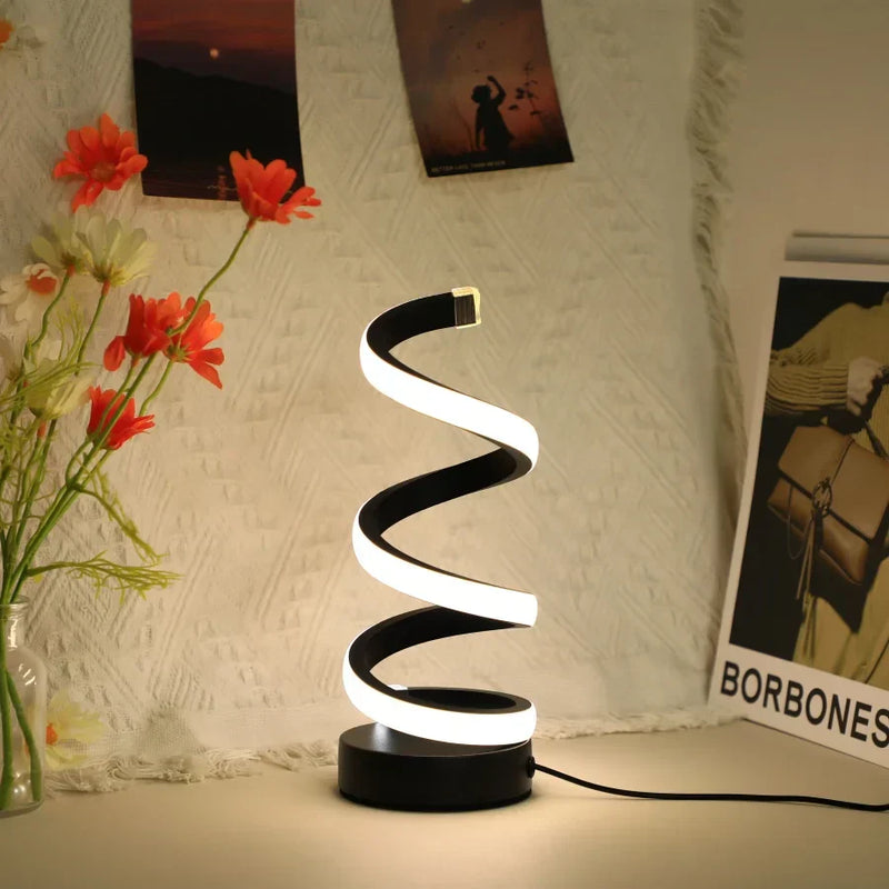 Moderne S-vormige Bureau Lamp - FlexiGlow