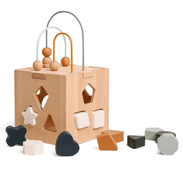 Educatieve houten speeldoos – Voor leren en spelplezier