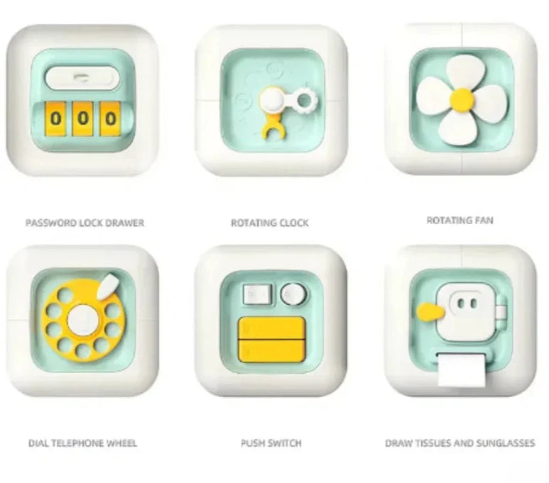 Montessori Leer- en Motoriekbord van Hout voor Creatieve Vroegbegeleiding