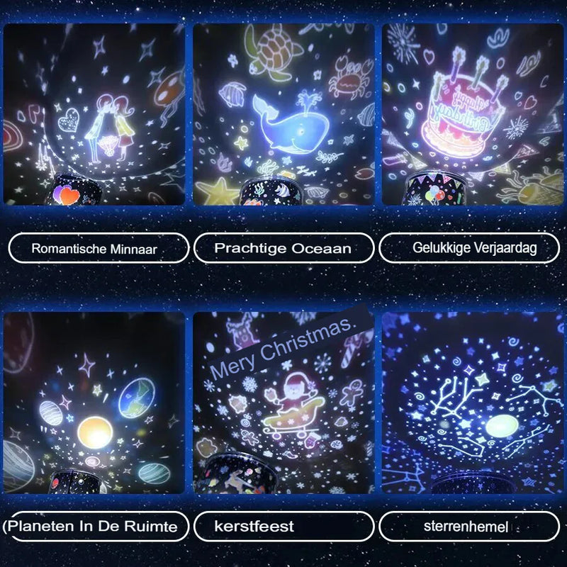 Uniek patroon nachtlampje voor kinderen - StarryDream