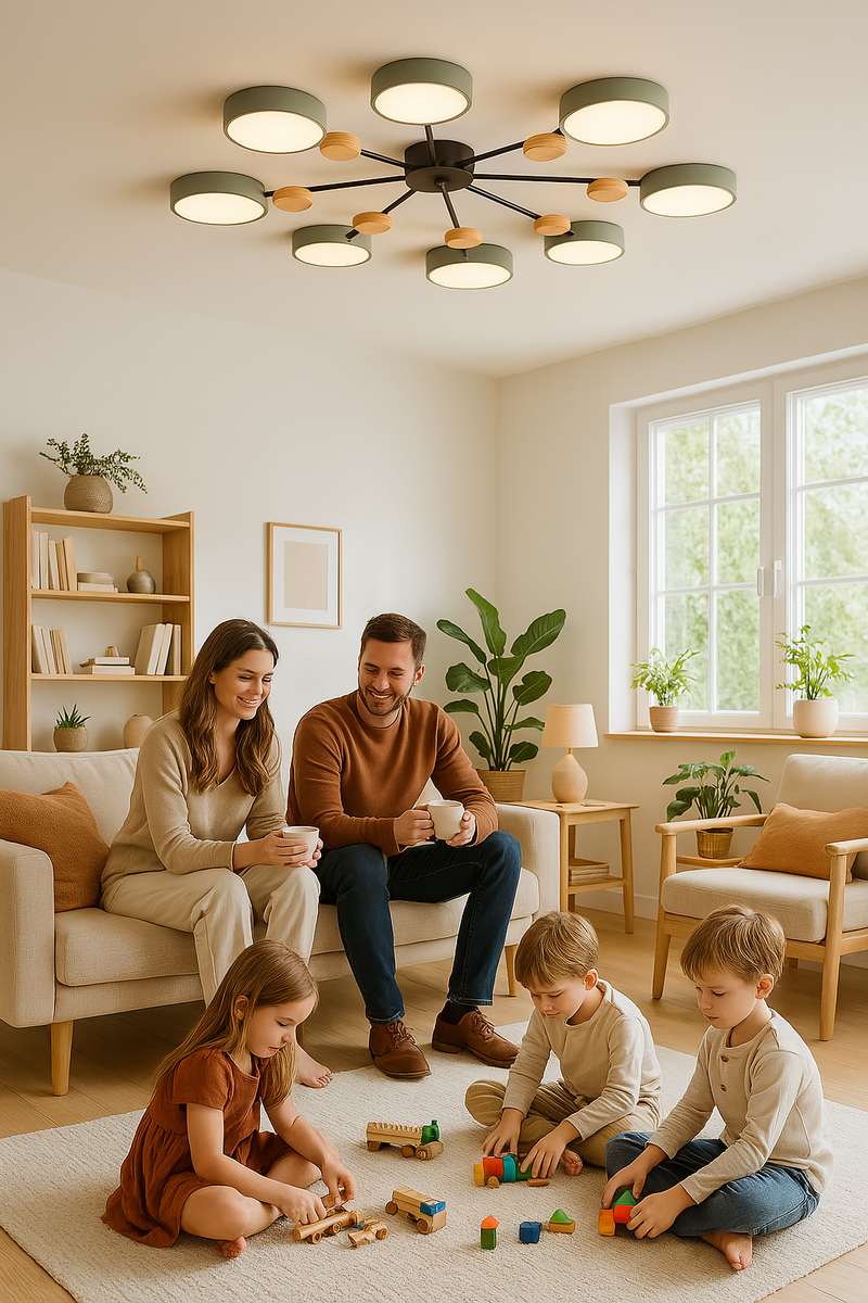 Scandinavische Plafondlamp – Vertakt Design, Stijlvol & Duurzaam met LED-technologie