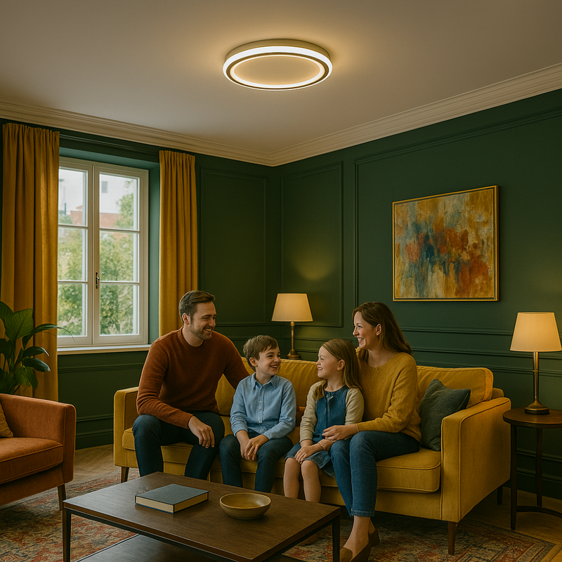 Scandinavische LED Plafondlamp – Modern, dimbaar & stijlvol voor woonkamer, eetkamer & hal