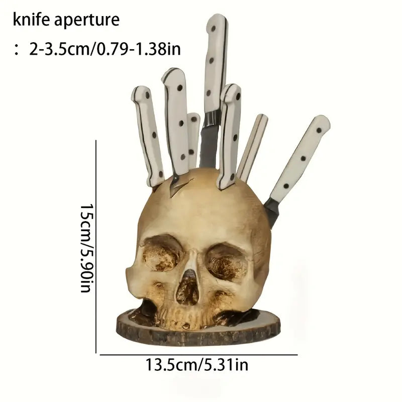 BladeSkull - Unieke Schedel Houder voor Keukenmessen