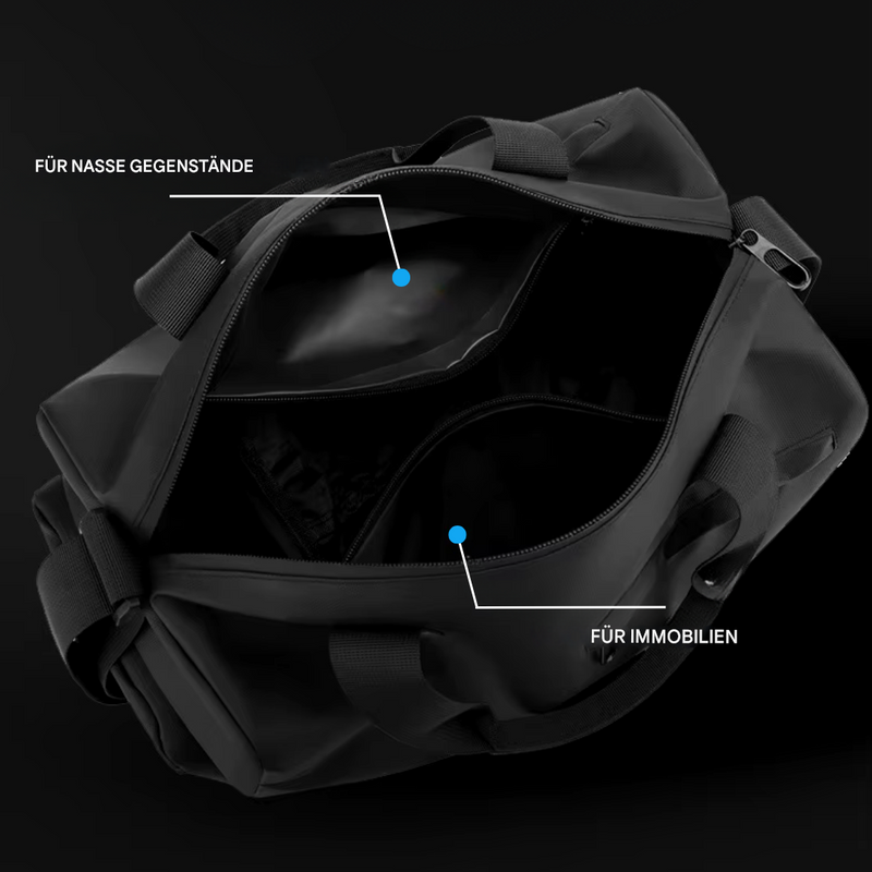 Waterdichte Sporttas met Schoenenvak – FlexBag Pro