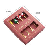 FESTIFORK – Creatieve kerstlepel- en fruitvorkset voor koffie en desserts