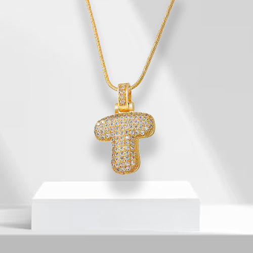 Bubble-letterketting met hanger - LuxeLette