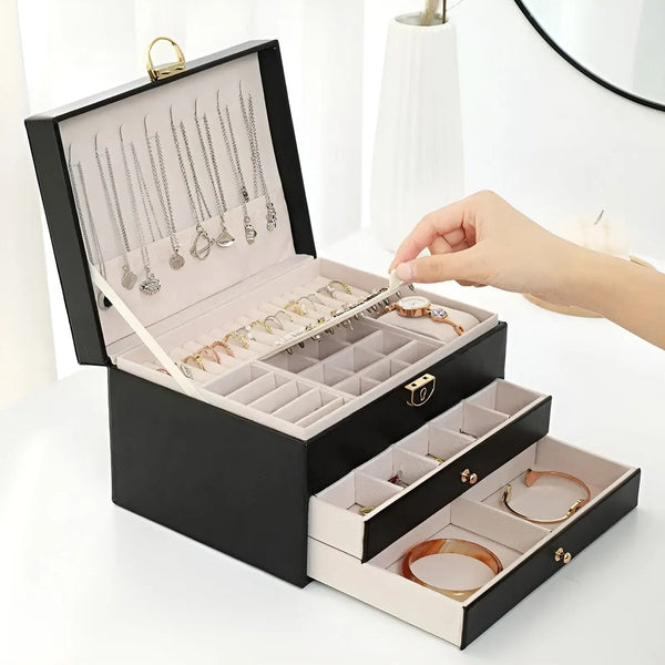 Luxueuze Laagjes Sieradenbox – EleganceBox