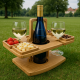 Draagbare Houten Picknick Wijn Tafel – WineNest