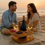 Draagbare Houten Picknick Wijn Tafel – WineNest