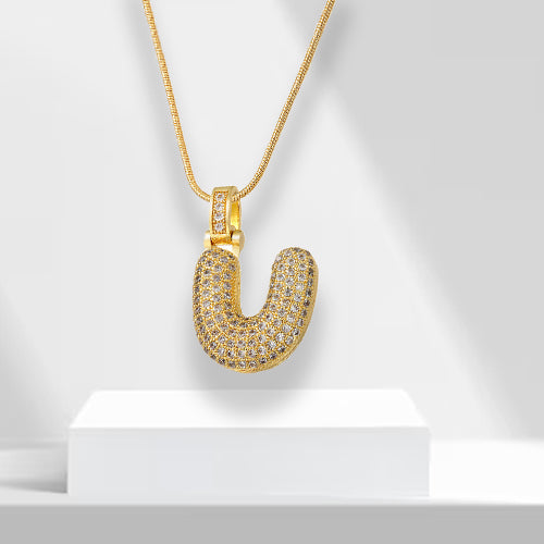 Bubble-letterketting met hanger - LuxeLette