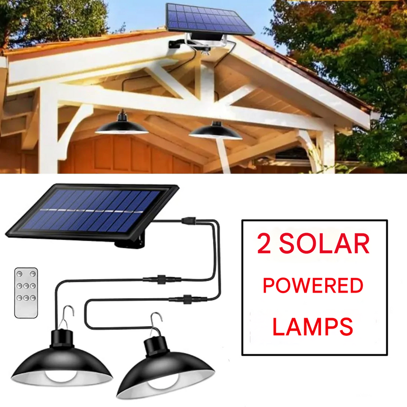 Draadloos Zonne-LED-Lampen Set met Afstandsbediening – TwinRay
