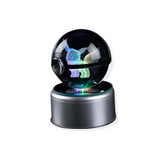 Kristallen Pokébal met LED-standaard – Interactief verzamel speelgoed