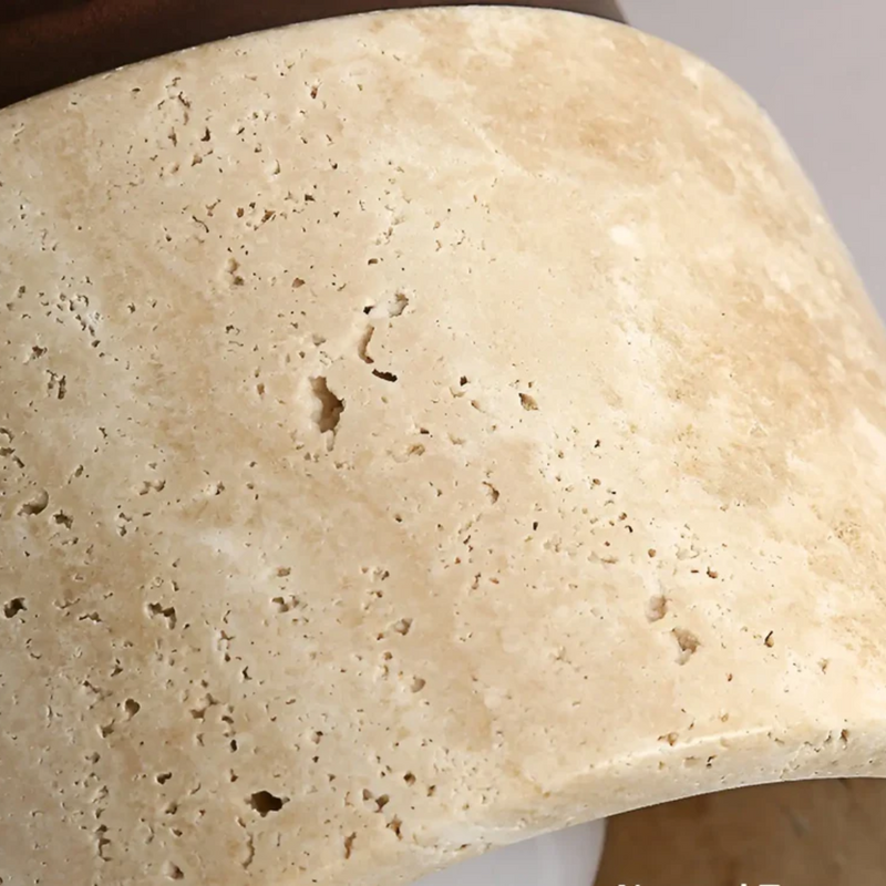 Wabi Sabi Gele Marmer Japanse Plafondlamp - TranquilStone