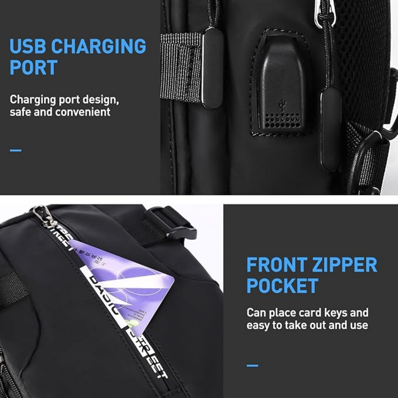 Compacte Crossbody Sling-Rugzak – UrbanLite
