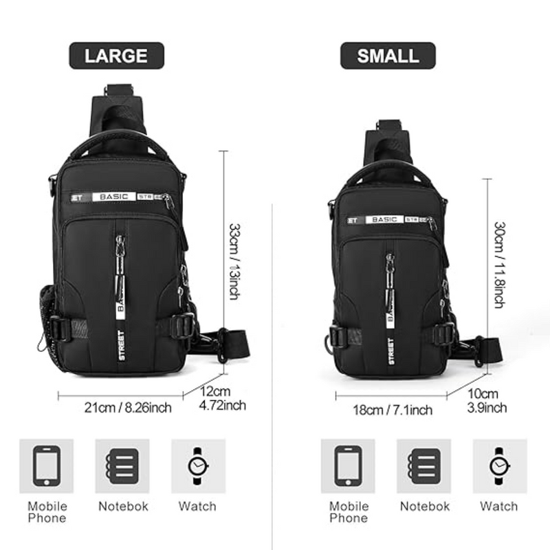 Compacte Crossbody Sling-Rugzak – UrbanLite