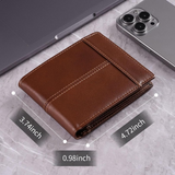 Premium RFID-blokkerende Lederen Bifold Portemonnee voor Heren - SlimArmor
