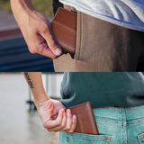 Premium RFID-blokkerende Lederen Bifold Portemonnee voor Heren - SlimArmor