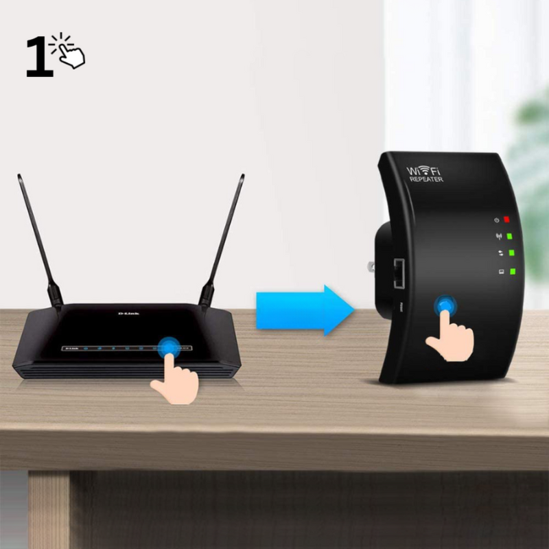 Draadloze WiFi Signaalversterker – Betrouwbare Internetuitbreiding voor Thuis en Kantoor