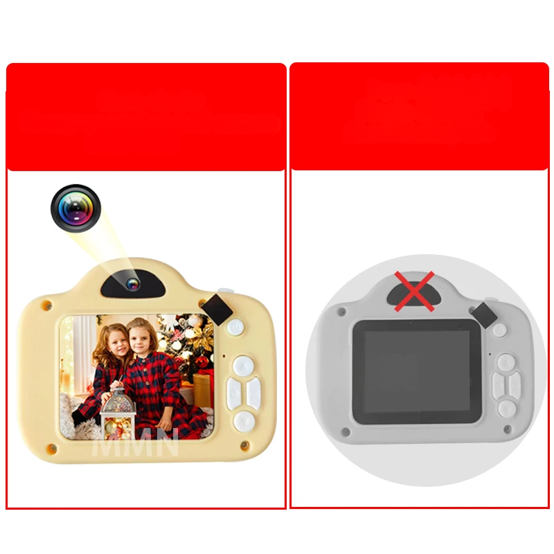 Digitale camera voor kinderen met 1080p-video, kleurenscherm en accu
