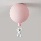 Trendy Maan/Astronaut Kinderkamer LED Plafondlamp - CosmoGlow