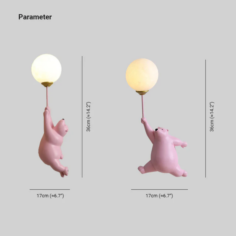 Design Beren-LED-Wandlamp - TeddyGlow