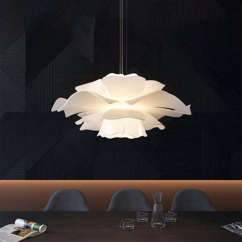 Design-Hanglamp Bloem Wit Metaal - Sophia
