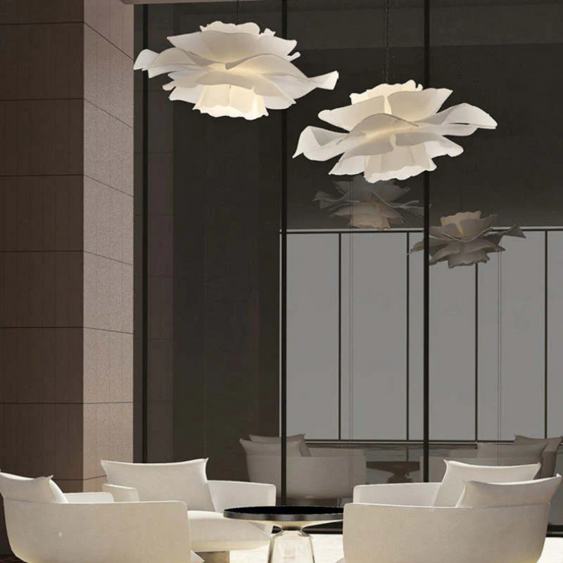 Design-Hanglamp Bloem Wit Metaal - Sophia