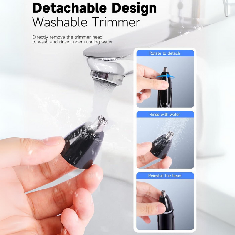 Oplaadbare Neus- en Oortrimmer - Pijnloze Gezichtsbehandeling