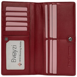 Ultra-dunne RFID-blokkerende leren kaartenportemonnee – Renée