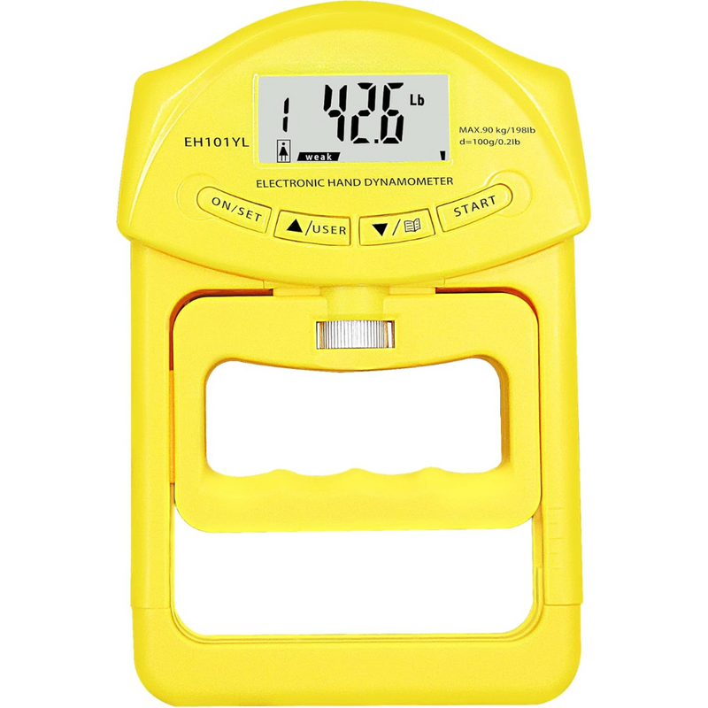 Gripmaster Digitale Handdynamometer – Precieze Gripkrachtmeter tot 90 kg – Compacte, Draagbare Griptester voor Fitness, Therapie & Revalidatie