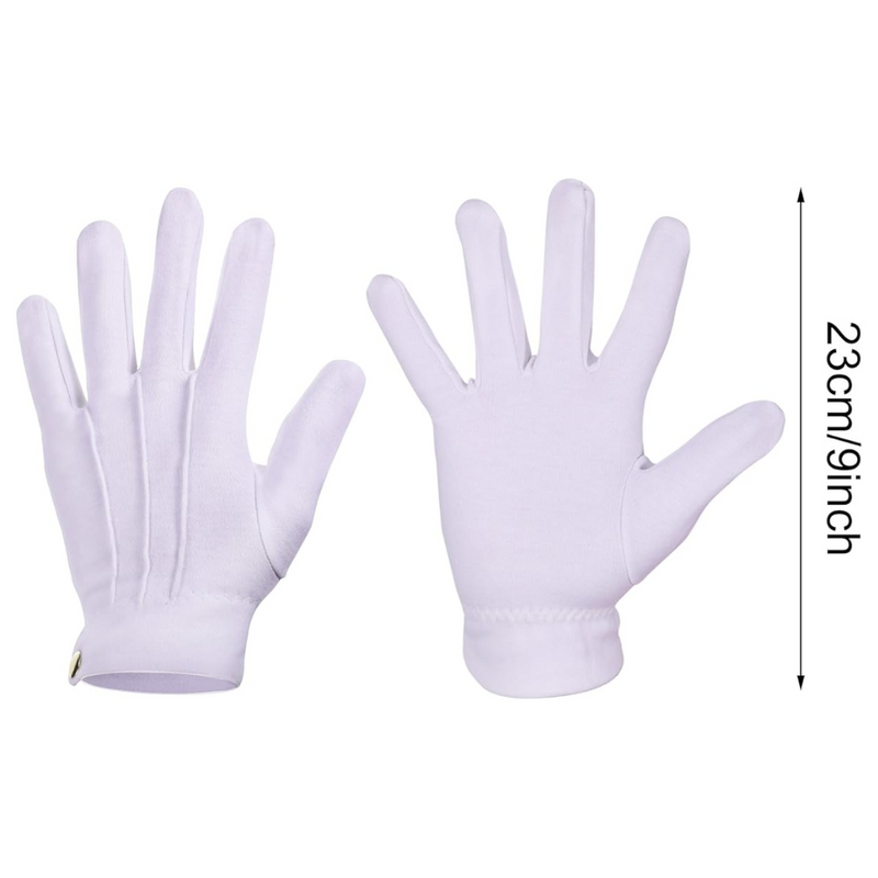 Witte Katoenen Handschoenen voor Formele Gelegenheden – NobleGrip