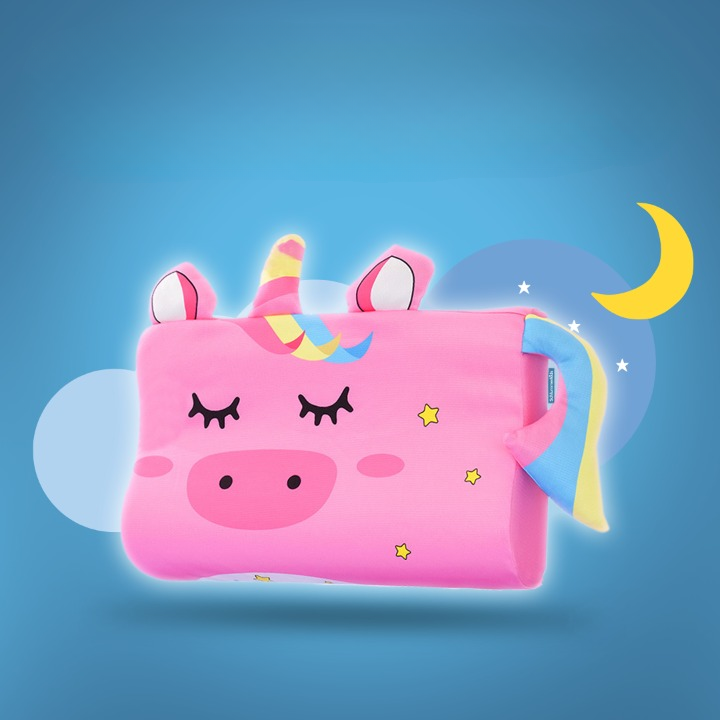 Kinderen Neksteun Kussen met Ergonomische Steun – Dierenthema Keuze