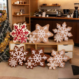 SNOWYCOZY – Zachte winter-sneeuwvlok kussen voor door Kerstmis geïnspireerde woningdecoratie