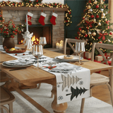 PINEPATH – Natuurlijk geïnspireerde tafelkleed met feestelijke charme