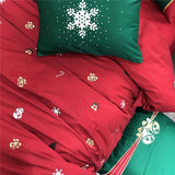 ARCTICTHREAD – Kerstbedlinnen set van 100% Egyptisch katoen met coole percale stof