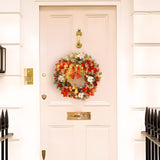 BELLORA – Klassieke LED-kerstkrans met bellen en gouden glans