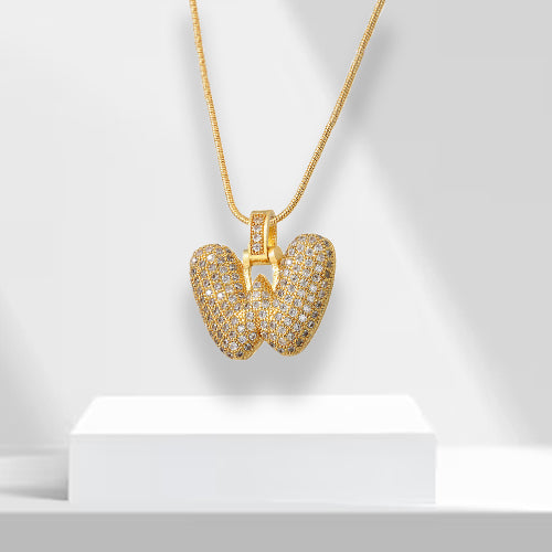 Bubble-letterketting met hanger - LuxeLette