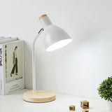 Houten tafellamp – Creatieve Scandinavische bureaulamp van hout en metaal