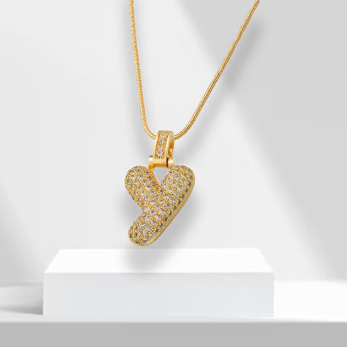 Bubble-letterketting met hanger - LuxeLette