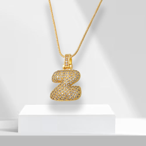 Bubble-letterketting met hanger - LuxeLette