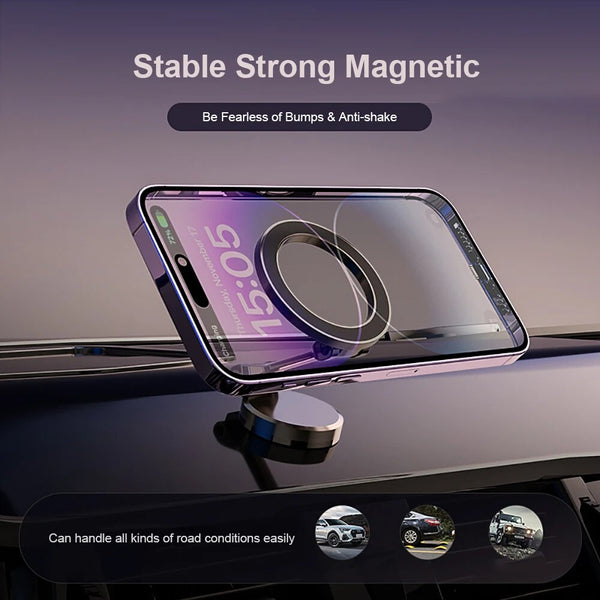 360° Vouwbare Magnetische Telefoonhouder voor de Auto - Stabiel & Verstelbaar