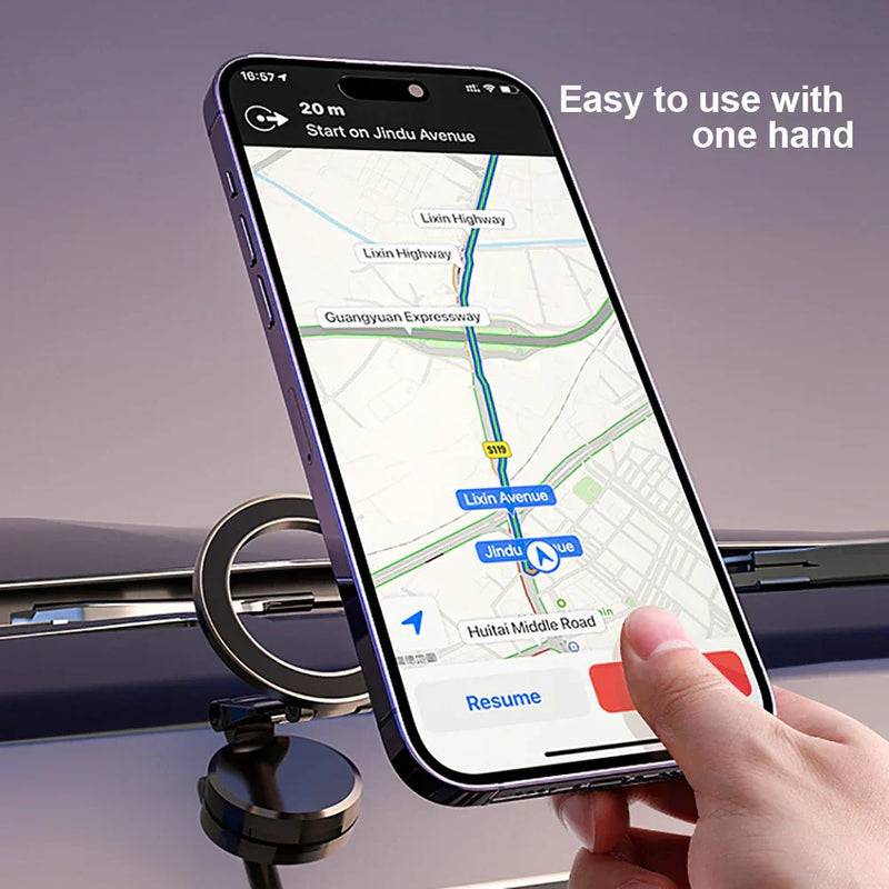 360° Vouwbare Magnetische Telefoonhouder voor de Auto - Stabiel & Verstelbaar