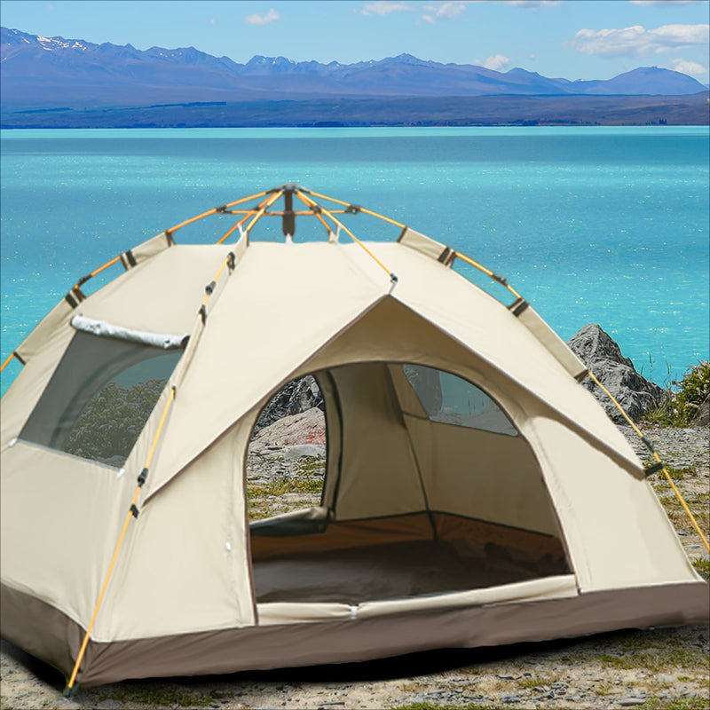 QuickCamp Tent - Snel opzetbare tent met UV-bescherming voor 4 personen