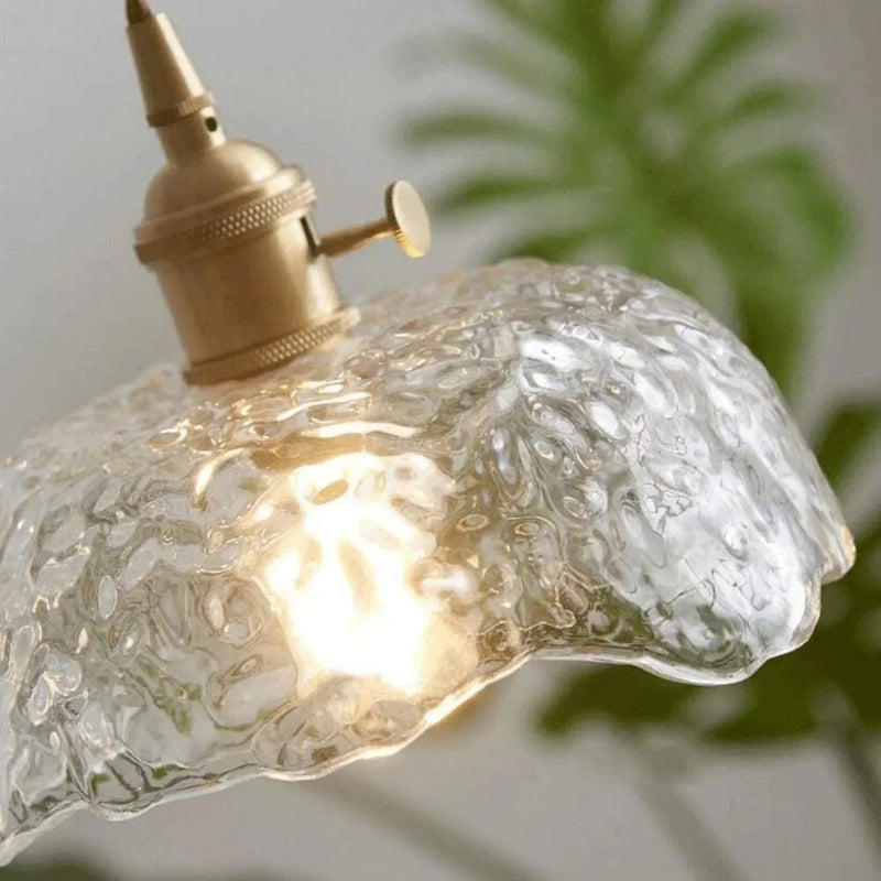 Elegante Glazen Hanglamp – Moderne Messing & Glazen Hanglamp